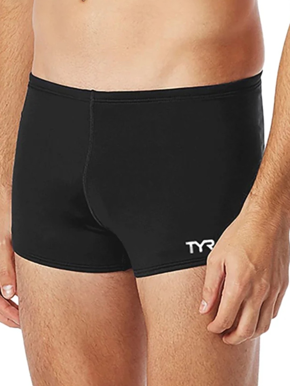 TYR Men's Swim Trunks Durafast Elite Solid Square Leg Swimsuit Size 30